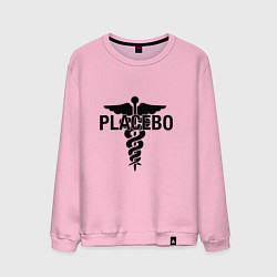 Свитшот хлопковый мужской Placebo, цвет: светло-розовый