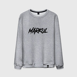 Свитшот хлопковый мужской Markul, цвет: меланж