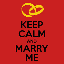 Свитшот хлопковый мужской Keep Calm & Marry Me, цвет: красный — фото 2