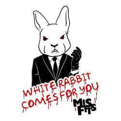 Свитшот хлопковый мужской Misfits: White rabbit, цвет: белый — фото 2