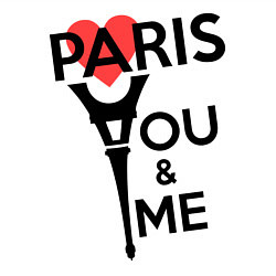 Свитшот хлопковый мужской Paris: You & me, цвет: белый — фото 2