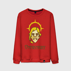 Свитшот хлопковый мужской Omniknight, цвет: красный