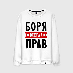 Мужской свитшот Боря всегда прав