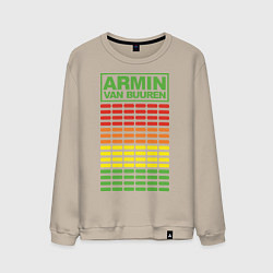Свитшот хлопковый мужской Armin van Buuren: EQ, цвет: миндальный