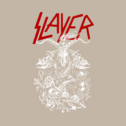 Свитшот хлопковый мужской Slayer: Devil Goat, цвет: миндальный — фото 2