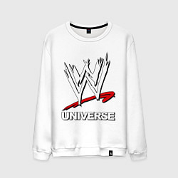 Свитшот хлопковый мужской WWE universe, цвет: белый