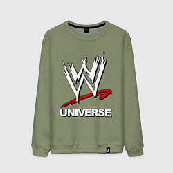 Свитшот хлопковый мужской WWE universe, цвет: авокадо