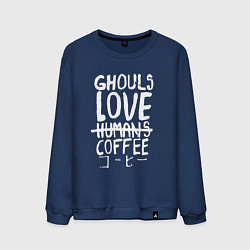 Мужской свитшот Ghouls Love Coffee