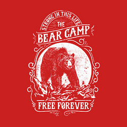 Свитшот хлопковый мужской Bear Camp Free Forever, цвет: красный — фото 2