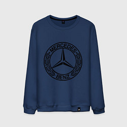 Свитшот хлопковый мужской Mercedes-Benz, цвет: тёмно-синий
