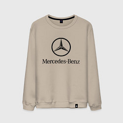 Свитшот хлопковый мужской Logo Mercedes-Benz, цвет: миндальный