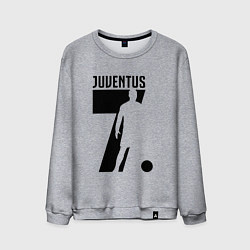Свитшот хлопковый мужской Juventus: Ronaldo 7, цвет: меланж