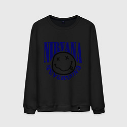 Свитшот хлопковый мужской Nevermind Nirvana, цвет: черный