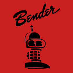 Свитшот хлопковый мужской Bender monochrome, цвет: красный — фото 2