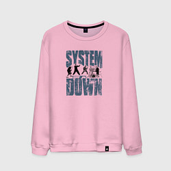 Мужской свитшот System of a Down большое лого