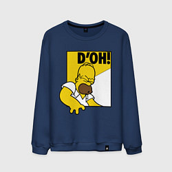 Свитшот хлопковый мужской Homer D'OH!, цвет: тёмно-синий
