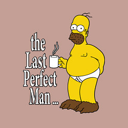 Свитшот хлопковый мужской The Last Perfect Man, цвет: пыльно-розовый — фото 2