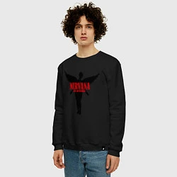 Свитшот хлопковый мужской Nirvana: In Utero, цвет: черный — фото 2