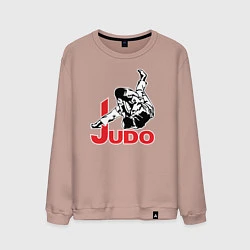 Свитшот хлопковый мужской Judo Master, цвет: пыльно-розовый