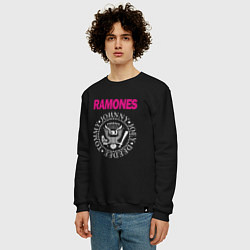 Свитшот хлопковый мужской Ramones Boyband, цвет: черный — фото 2