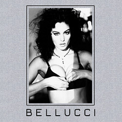 Свитшот хлопковый мужской Monica Bellucci: Black, цвет: меланж — фото 2