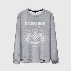 Свитшот хлопковый мужской Machine Head MCMXCII, цвет: меланж