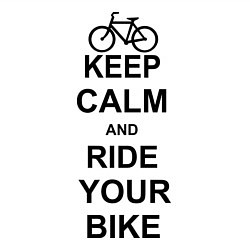 Свитшот хлопковый мужской Keep Calm & Ride Your Bike, цвет: белый — фото 2