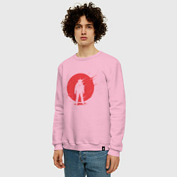 Свитшот хлопковый мужской Sun Astronaut, цвет: светло-розовый — фото 2