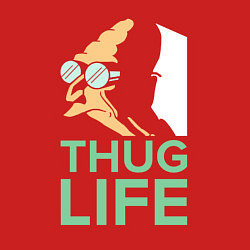 Свитшот хлопковый мужской Zoidberg: Thug Life, цвет: красный — фото 2