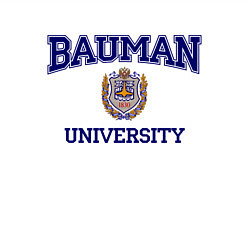 Свитшот хлопковый мужской BAUMAN University, цвет: белый — фото 2