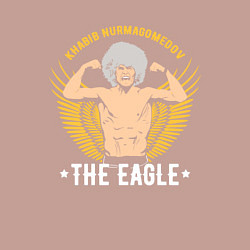 Свитшот хлопковый мужской Khabib: The Eagle, цвет: пыльно-розовый — фото 2