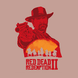 Свитшот хлопковый мужской Red Dead Redemption 2, цвет: пыльно-розовый — фото 2