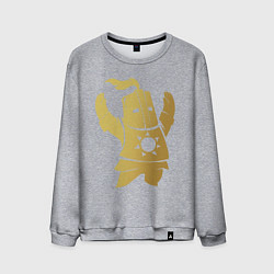 Свитшот хлопковый мужской Praise the Sun!, цвет: меланж