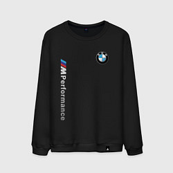 Свитшот хлопковый мужской BMW M PERFORMANCE БМВ цвета черный — фото 1
