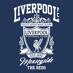 Свитшот хлопковый мужской Liverpool: Est 1892, цвет: тёмно-синий — фото 2