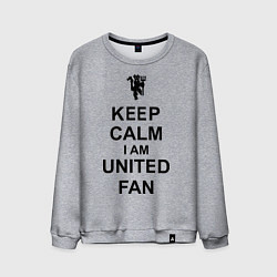 Мужской свитшот Keep Calm & United fan