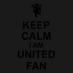 Свитшот хлопковый мужской Keep Calm & United fan, цвет: черный — фото 2