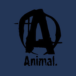 Свитшот хлопковый мужской Animal Logo, цвет: тёмно-синий — фото 2
