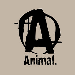 Свитшот хлопковый мужской Animal Logo, цвет: миндальный — фото 2