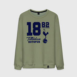 Свитшот хлопковый мужской FC Tottenham 1882, цвет: авокадо