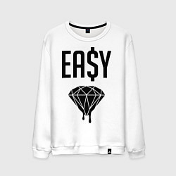 Свитшот хлопковый мужской Easy Diamond, цвет: белый