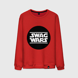 Свитшот хлопковый мужской SWAG Wars, цвет: красный