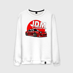 Свитшот хлопковый мужской JDM Culture, цвет: белый