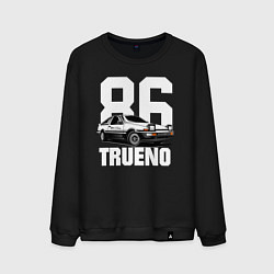 Свитшот хлопковый мужской TRUENO 86, цвет: черный