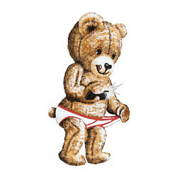 Свитшот хлопковый мужской Nasty Bear, цвет: белый — фото 2