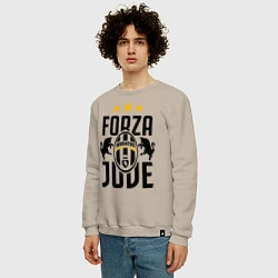 Свитшот хлопковый мужской Forza Juve, цвет: миндальный — фото 2