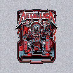 Свитшот хлопковый мужской Metallica: Robot Style, цвет: меланж — фото 2