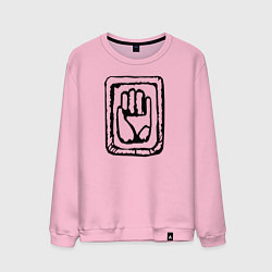 Свитшот хлопковый мужской JoJo Hand, цвет: светло-розовый