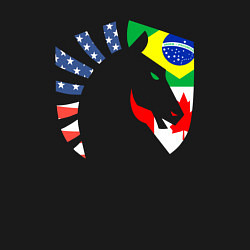 Свитшот хлопковый мужской Cs:go - Liquid Team 2019, цвет: черный — фото 2