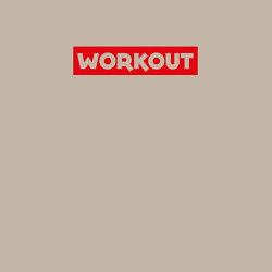 Свитшот хлопковый мужской Obey workout, цвет: миндальный — фото 2